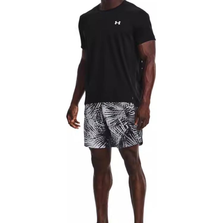 Under Armour 7 Inch Camouflage Running Shorts Men Shorts Gray 1361495-013