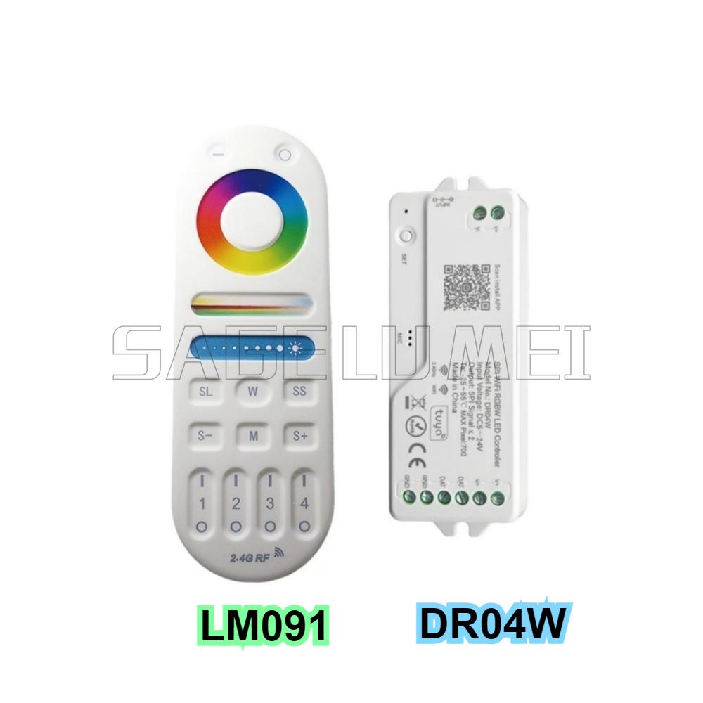 RGB/RGBW Tuya WIFI LED Controller Dimmer DR03W DR04W Work Home WiFi Drahtlose Steuerung LM091 WS2812 WS2815 5050 LED Streifenlicht
