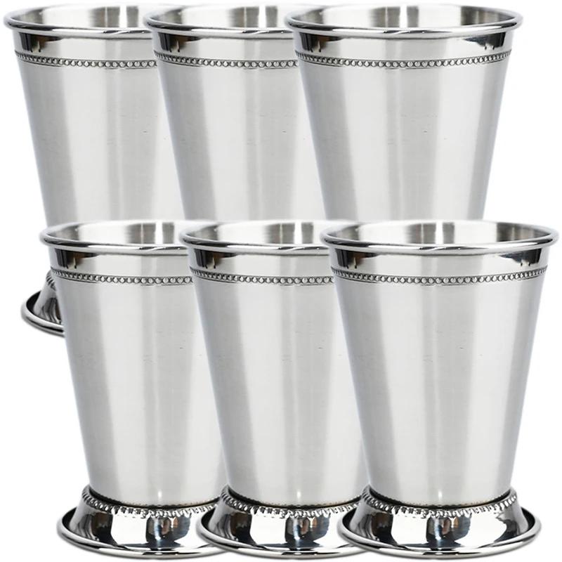 Stainless Steel Mint Julep Mug - Cocktail Drinkware For Martini Mojito Mixed Drinks Bar Party Beer Julep Wine Glass