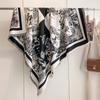Retro Butterfly Insect Printing Imitation Cashmere Warm Scarf Women'S Fashion Elegant Air Conditioner Shawl Large Square Scarf