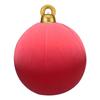 Velvet Inflatable Ornaments Balls Outdoor - 24 Inch Large Inflatable Christmas Balls, Reusable Blow Up Christmas Ornaments, Inflatable Xmas Decor for