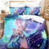 Anime Game Princess Connect! ReDive Bedding Set Duvet Cover Bed Set Quilt Cover Pillowcase Comforter King Queen Sizes Boys Adult