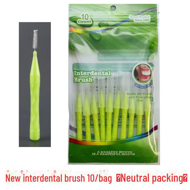 Kieferorthopädische Interdentalbürsten Typ I (10er-Pack) zur Zahnspangenreinigung