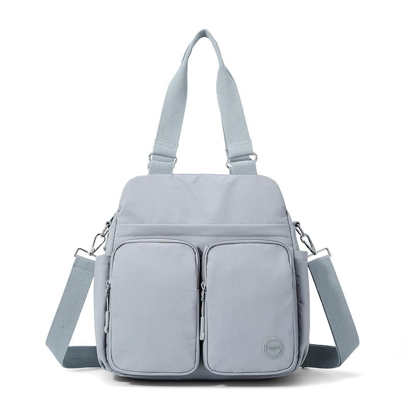 Borsa a tracolla in nylon multitasche da donna, borsa a spalla leggera con tracolle