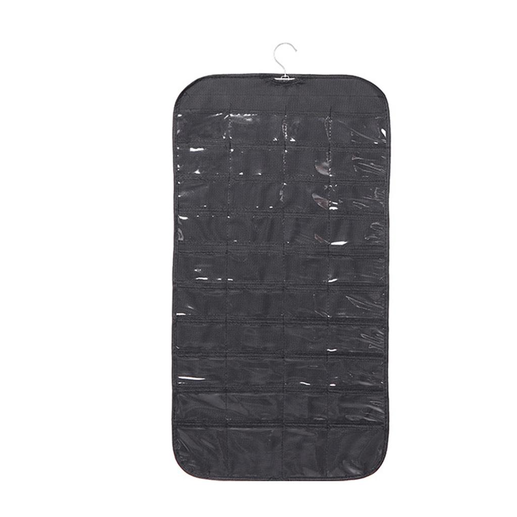 Hanging Jewelry Storage Bag Double-sided 80-pocket Jewelry Chain Storage Bag Non-woven Fabric Jewelry Storage Rack