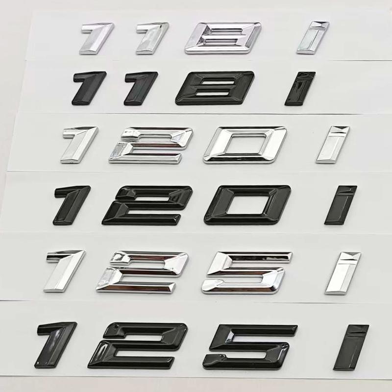 3D ABS Logo Stylingu Auta 118i 120i 125i Odznak Zadní Kufr Znak Samolepky Pro BMW 118i 120i 125i Auto Ocasní Doplňky