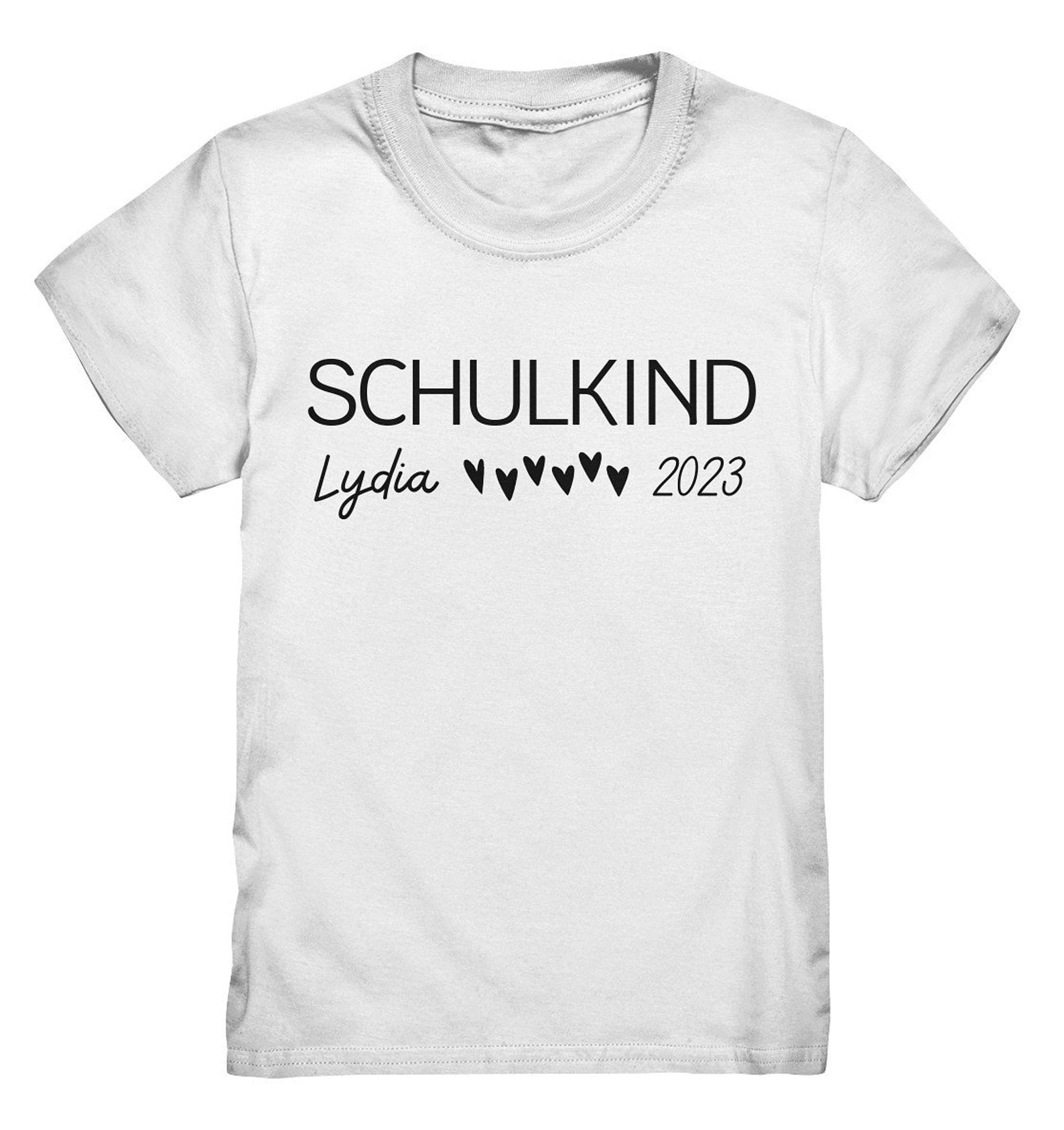 Back to School Enrollment School Child T-Shirt Girls Boys Name Personalized First Grader Gift Back to School - Premium Shirt M