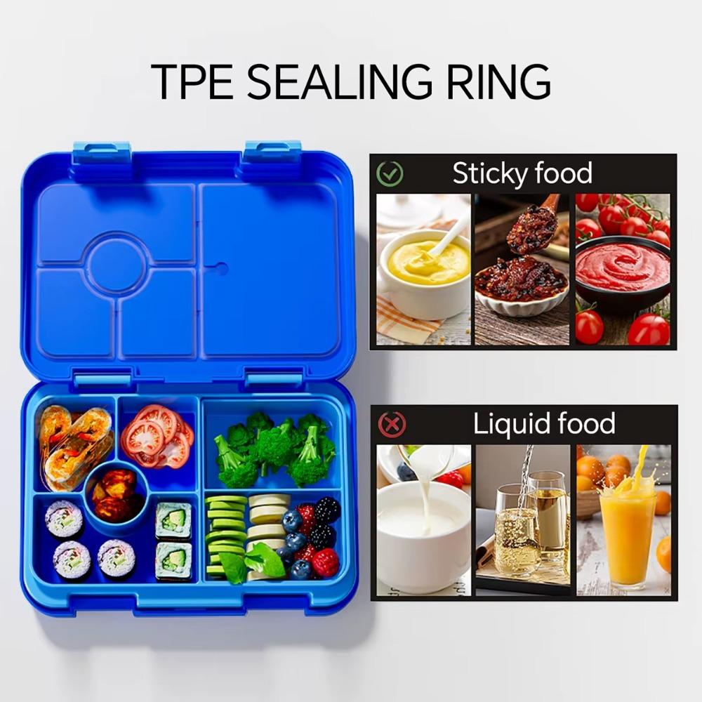810ml Lunch Box Divided Food Container Portable Microwave Oven Bento Box