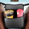 Car Purse Holder Between Seats PU Leather Storage Bag With Compartments Car Front Seat Organizer For Snack Key Cup Purse SUV