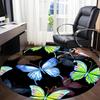 1pc Butterfly Print Chair Carpet for Office, Non-slip, Soft and Durable Office Rug, Perfect for Office yy251227138