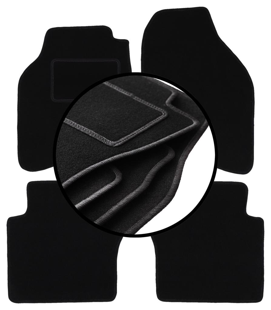 Juego de alfombrillas de terciopelo para: Honda City IV sedán (2002-2008)