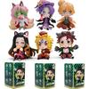 Demon Slayer Tanjiro Kamado Nezuko anime postać z kreskówki figurka blind box kreatywna spersonalizowana statuetka model ozdoba pudełko niespodzianka