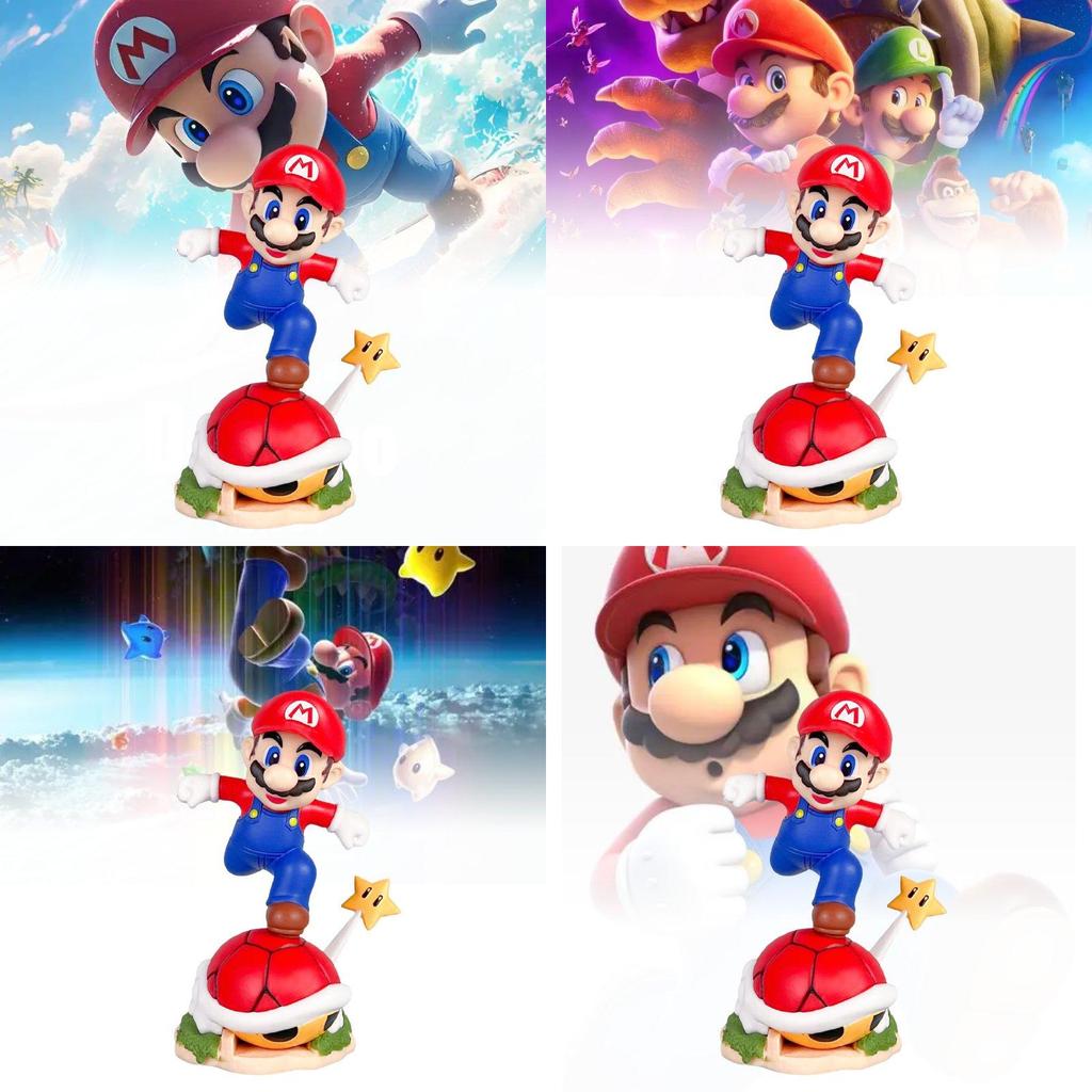 Pvc Anime Figuur Super Mario Rennen Mario Pokmon Klein Model Bureau Decoratie