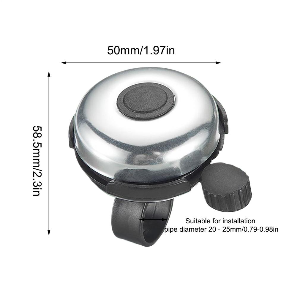 Cycling Bell Weatherproof Loud 100dB Horn Small Bikes Bell for Handlebars Riding Outdoor Enthusiast Family Men Women Adults Kids
