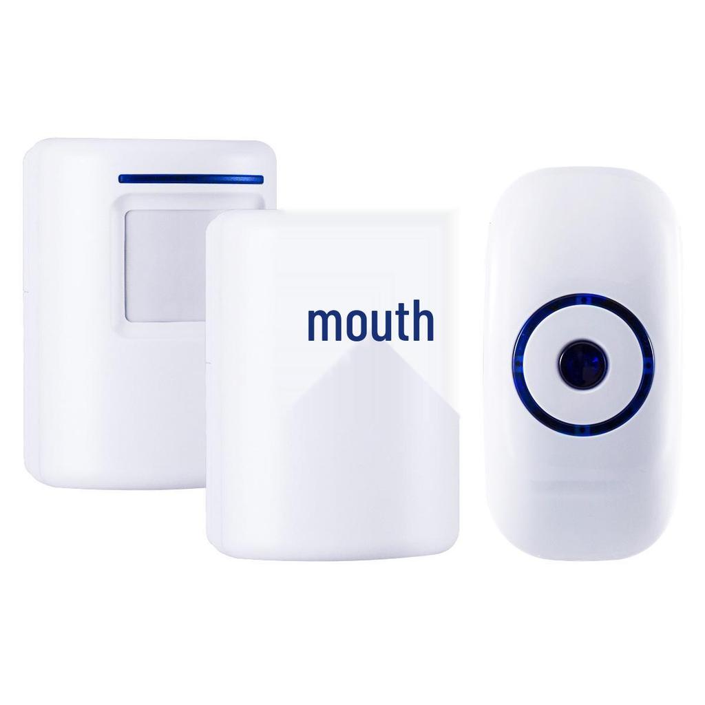 Wireless Infrared Sensing Doorbell with Welcome Device & Split Anti-Theft Alarm