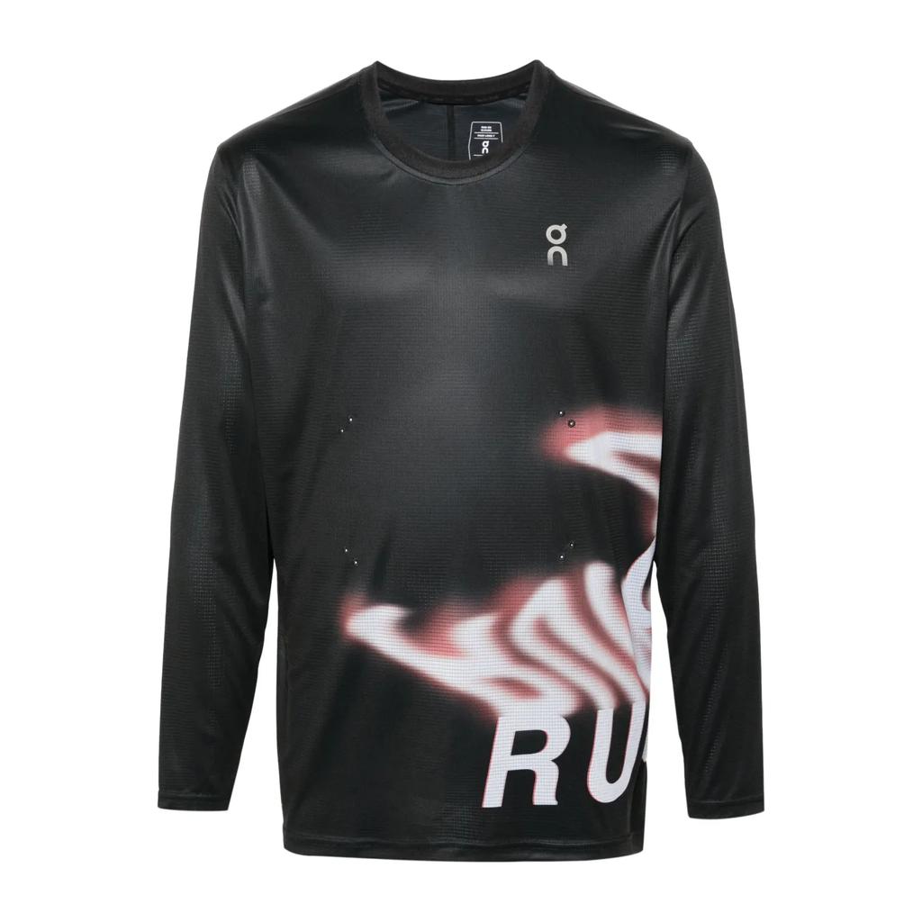 On Pace Lightweight Breathable Lg Sleeve T-Shirt Men Tops Black 1ME10190553