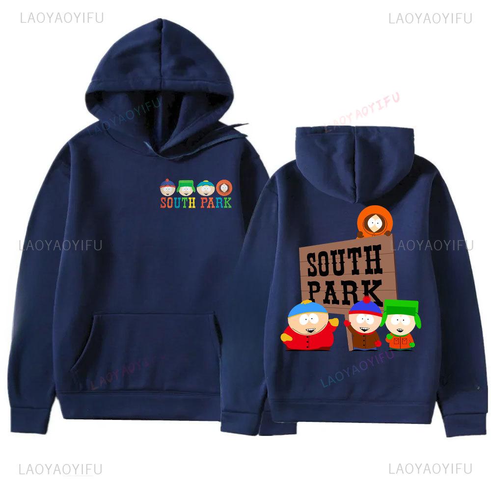 Sudadera con capucha con estampado de Anime Southes Park sudadera con capucha para hombre otoño e invierno jersey cálido de moda