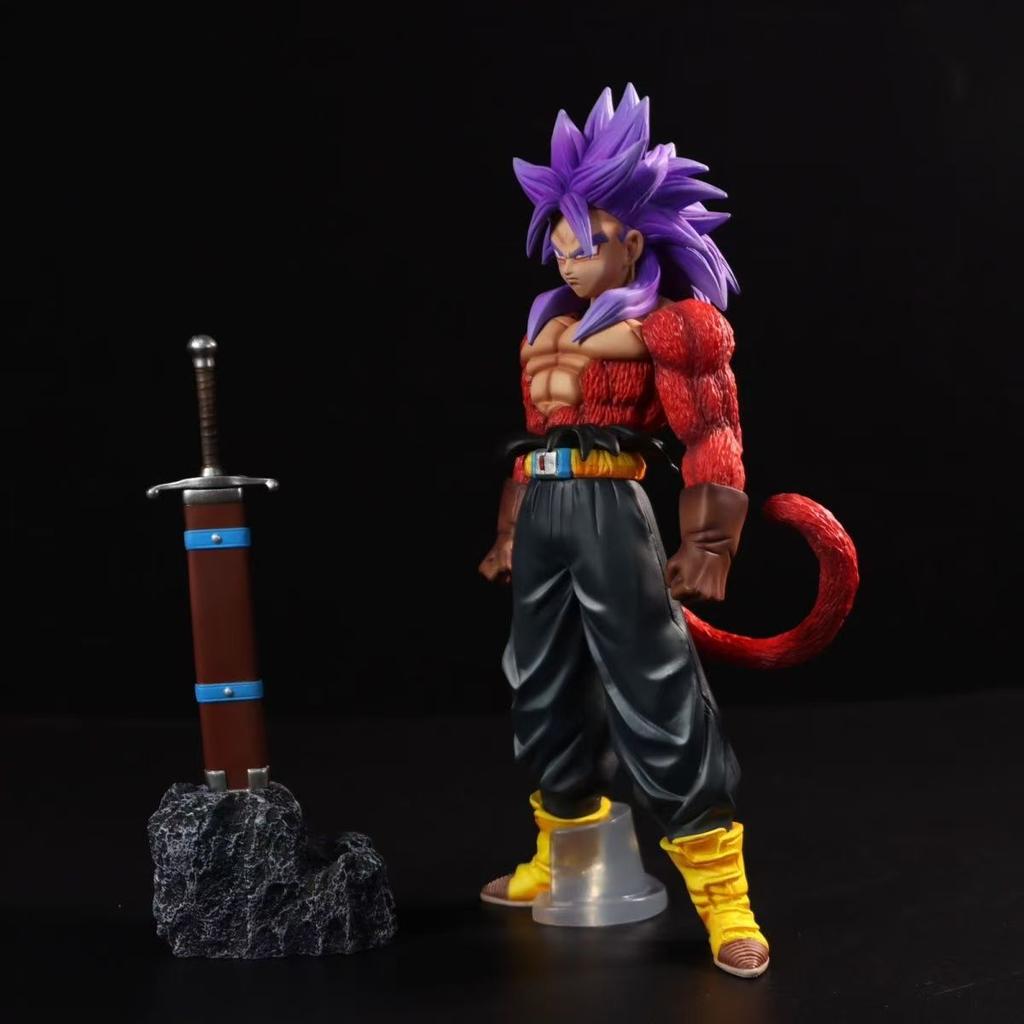 Super Saiyan 4 Trunks Dragon BallZ The Fourth Form SSj3 Wukong 510.23nch/26cm Can move PVC Provocation Battle Figure Toys Presents