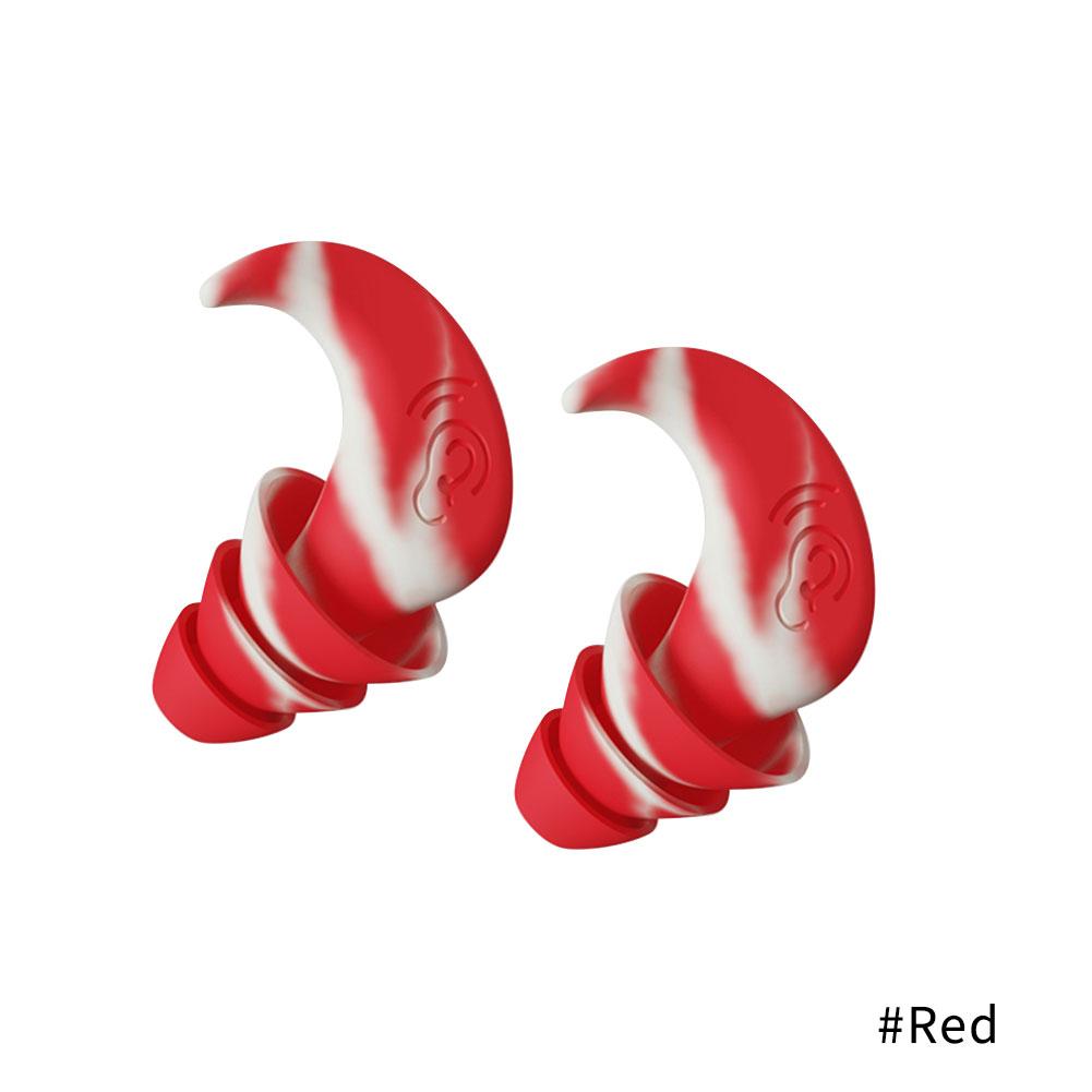 

Звукоизоляционные беруши для сна, профессиональные, силиконовые, водонепроницаемые, для ушей, беруши, против шума, мягкие, из губки, для сна красный