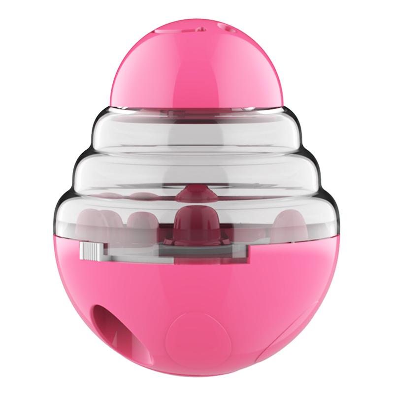 Dog Interactive Food Dispenser Toys Small Dogs Cats Pet IQ Training Improve Kitten Puppy Slow Shaking Leak Feeder Food Container