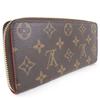 LOUIS VUITTON Portefeiulle Clement Purse M62940 Flower charm Brown Monogram canvas Women Used