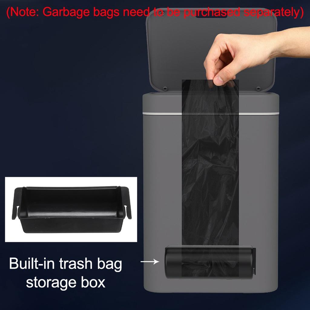 14L/16L Intelligent Electric Garbage Storage Bucket Smart Induction Trash Can with LED Light Automatic Dustbin Bin for Kitchen Sensor