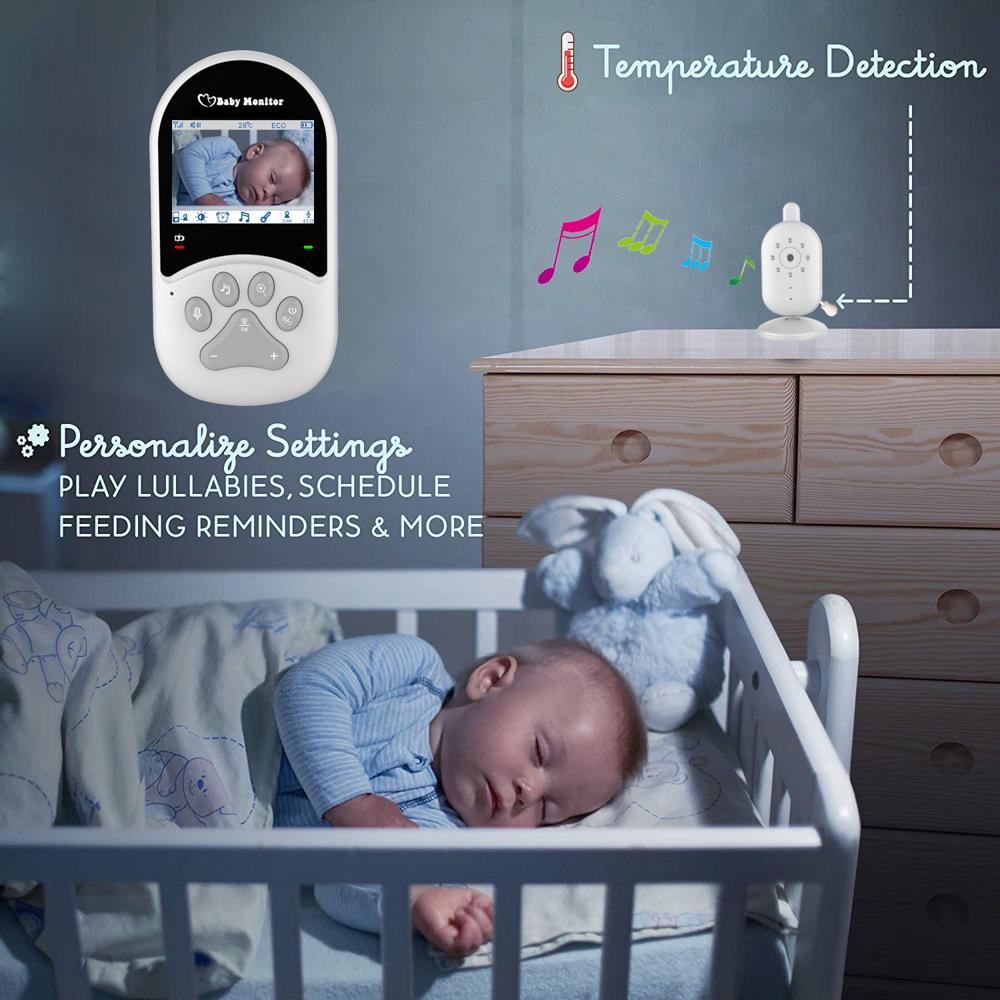 2.4" Baby Monitor with Two-Way Intercom & Temperature Sensor