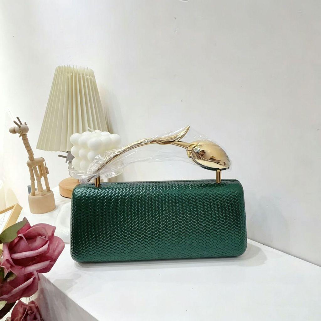 Pochette a Forma di Rosa in PU con Catena per Serata Romantica