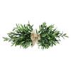 Bull Horn Wreath with Olive Branch for Home and Wedding Décor - Artificial Greenery Wall or Door Hanging.