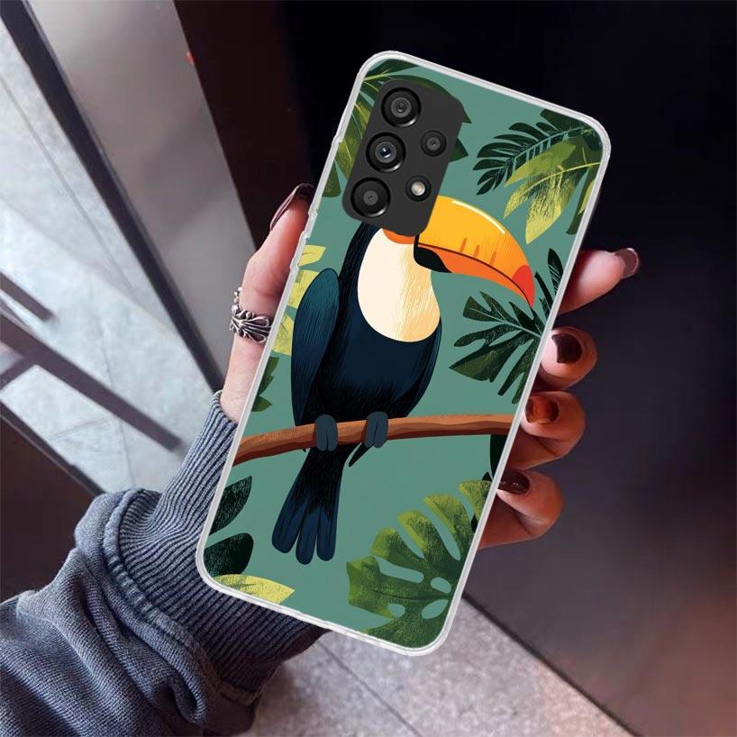Tropical Toucan Phone Case For Samsung Galaxy A17 A57 A37 A16 A26 A36 A56 A15 A25 A35 A55 A14 A13 A54 A53 A34 A24 A33 A23 Galaxy