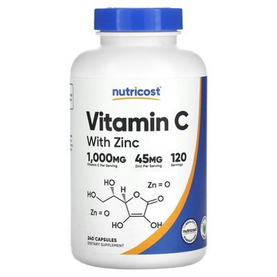 Vitamina C com Zinco, 240 Cápsulas
