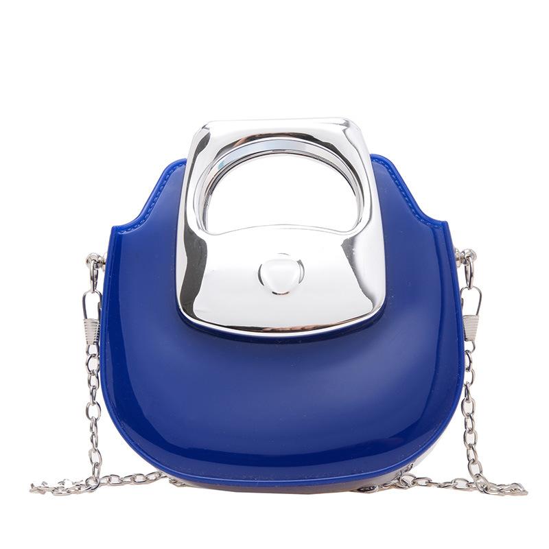 Borsa da cavaliere alla moda versatile estiva da donna, nuova mini borsa a busta rossa con catena, borsa a tracolla singola obliqua di alta gamma
