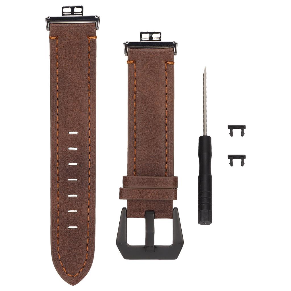 Smartwatch Band Strap Vintage Leather Wrist Watchband with Buckle Screwdriver for   Watch FIT