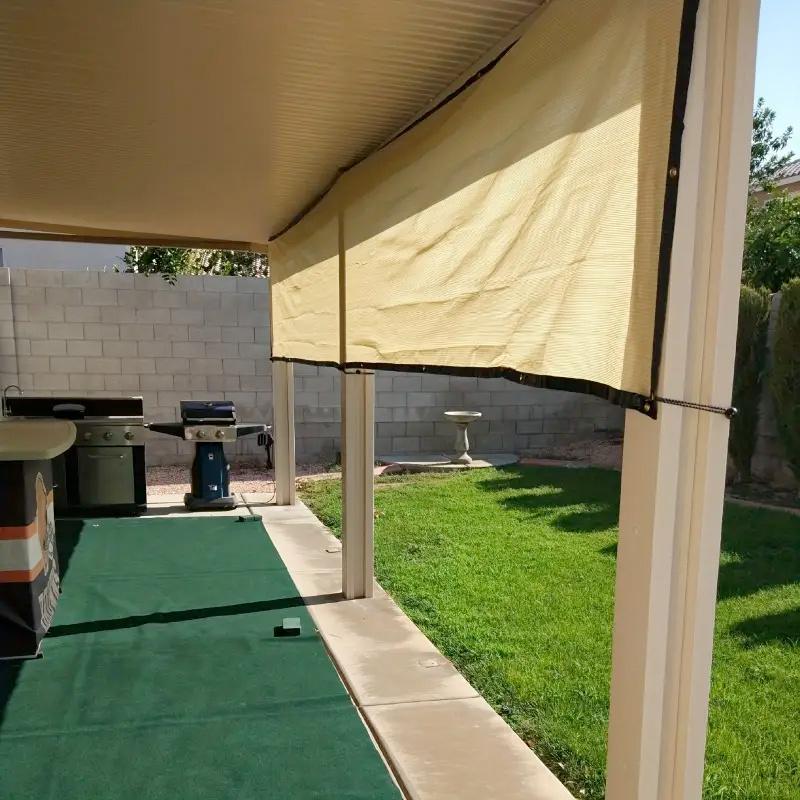Sun Shade Cloth for Garden Sunblock Mesh Net Canopy Cover Unti-UV Awning Anti Heat with Grommets Backyard Supplies