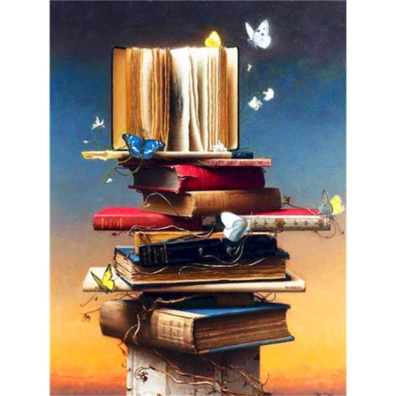 5D Diamond Painting Full Round Book Diy Mosaic Landscape Cross Stitch Diamond Embroidery Painting Kits Home Decor