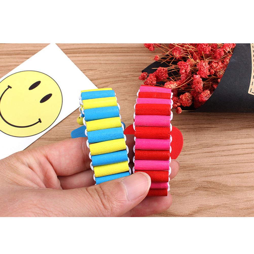 Ceas Jucărie Copii Copil Brăţară Bandă din Lemn Jucării Brăţară Copii Din lemn Pretinde Ceas de mână Fals Artizanat Educativ S Petrecere