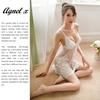 Sexiga Underkläder Underkläder Babydoll Förföriska Underkläder Trosset Set Camisole Spets Negligé Nattkläder Cosplay Genomskinlig Extrem Kinky X024 [Agnel