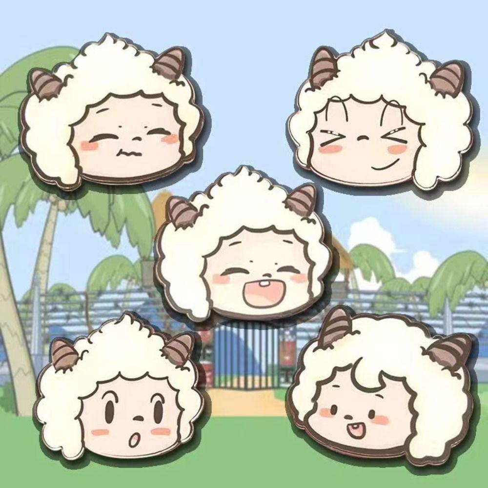 

Animals Cartoon Sheep Brooches Zinc Zinc Alloy Cartoon Daily c