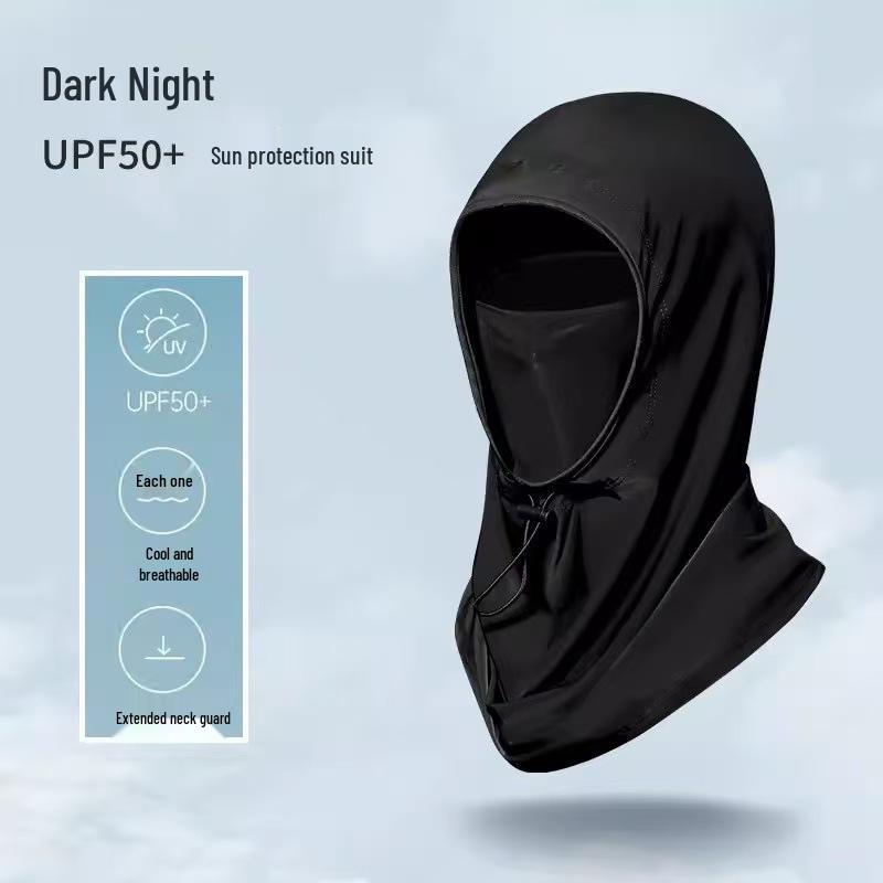 Adjustable Ice Silk Sun Hat & Neck Gaiter - Breathable Full Face Cover & Shield for Driving & Cycling
