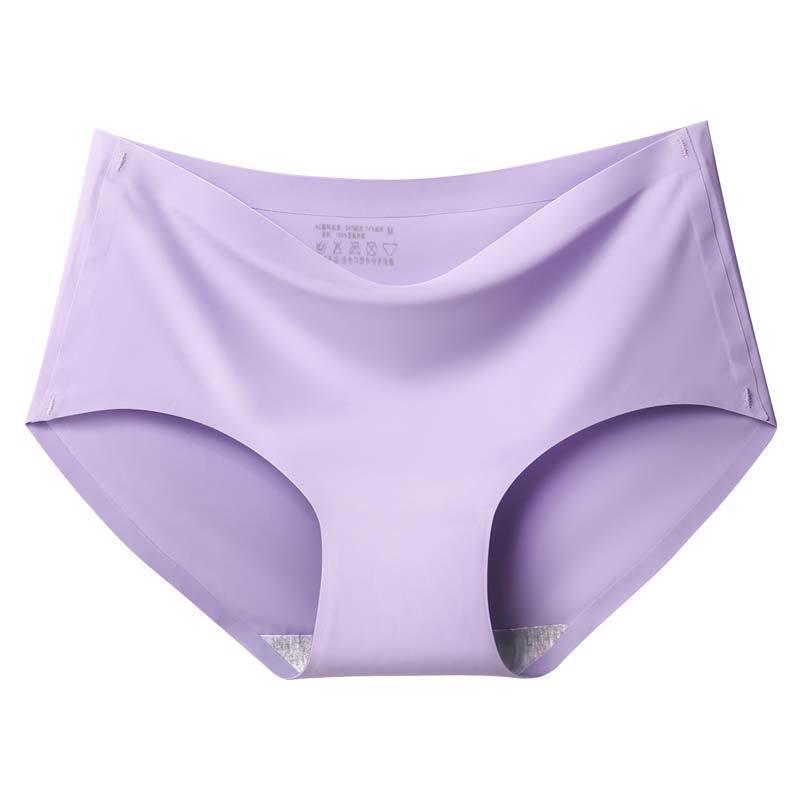 

Seamless Ice Silk Women s Mid-Rise Triangle Panties, Plus Size Available L