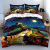 Great Wall under moon. Bedding sets Duvet cover sets Duvet covers Pillowcases(1 * Duvet Cover 2 * Pillowcases without duvet insert)