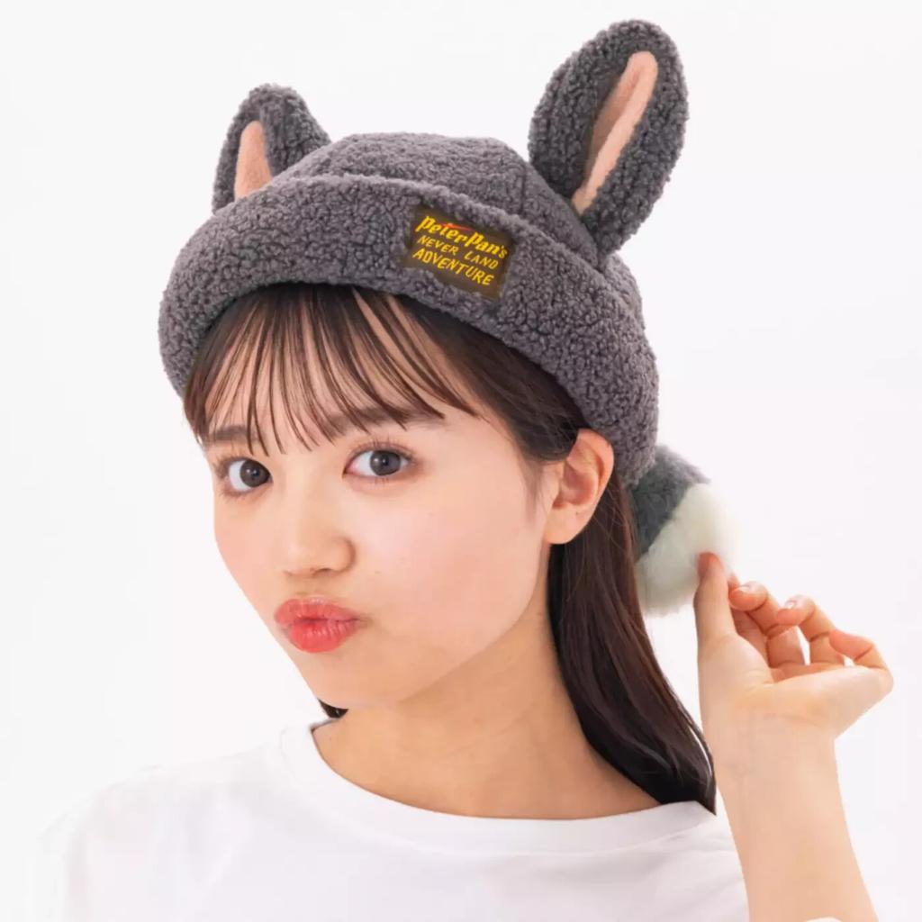 Tokyo Disney Resort Peter pan Fantasy Springs Fluffy Hat Cap Lost Boys Kids