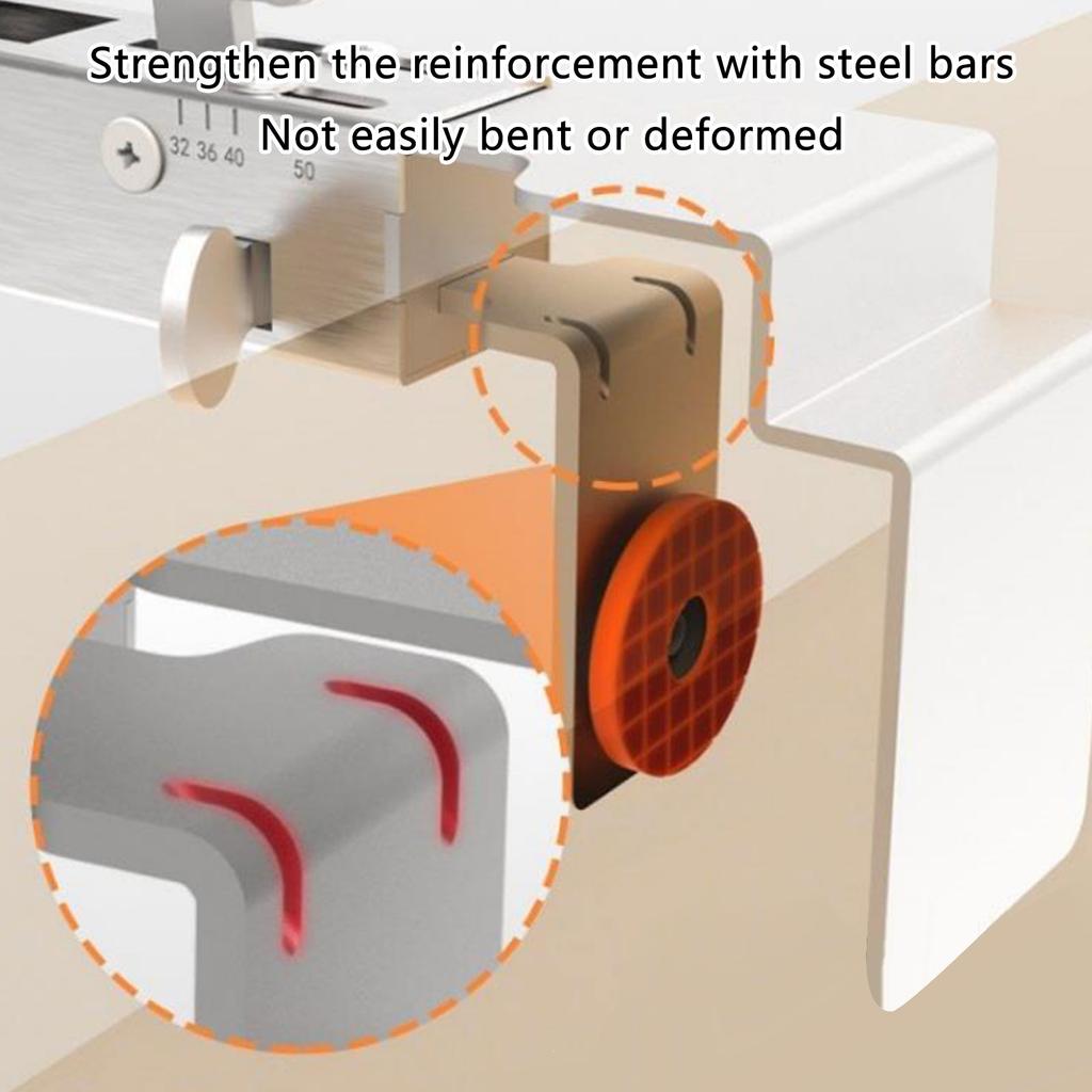 Adjustable Drawer Organizers Clamps Secure Grip Fixtures for Home and Office Use Sturdy Stainless Steel Materials