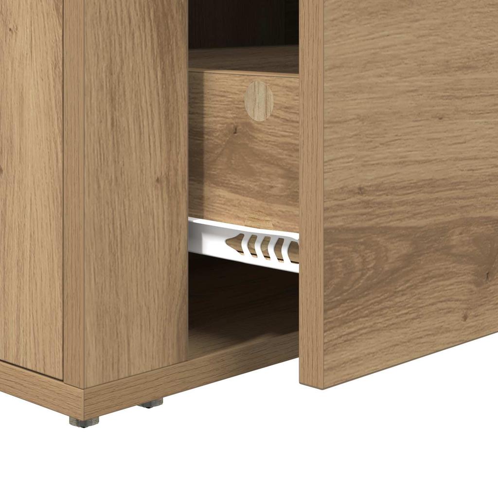 Nightstand Artisan Oak 35 x 60 x 50 cm Engineered Wood