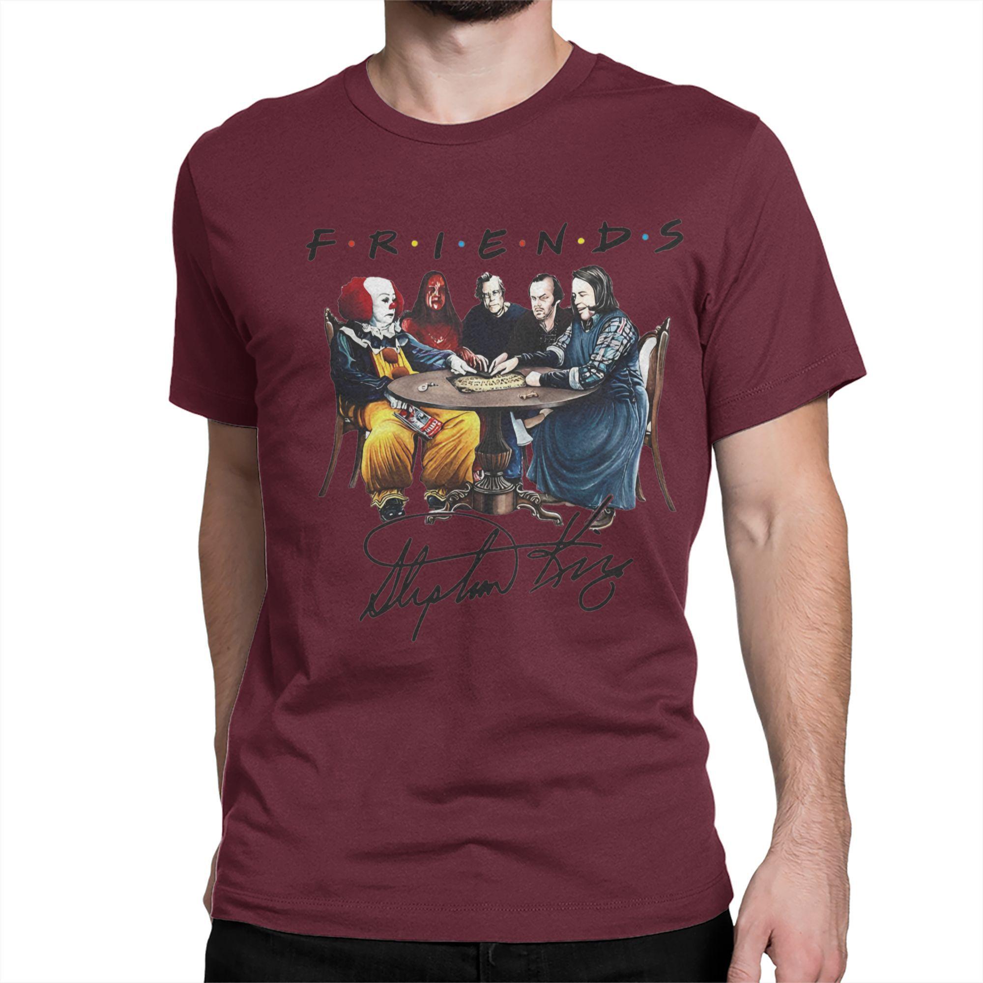 

Винтажные футболки ужасов Стивена Кинга для мужчин и женщин, 100% хлопок, футболка, футболки с коротким рукавом, подарочная одежда Дженнифер Энистон L