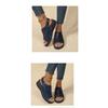 Retro Rock Pattern Large Size Wedge Sandals Women's Summer New Platform High Heel Sandals Women's