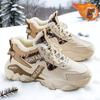 Men's shoes winter velvet high-top sports shoes trendy versatile thick-soled thickened warm cotton shoes outdoor
