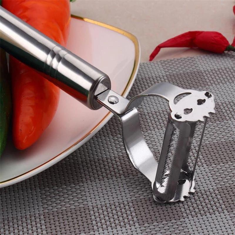 High Quality Stainless Steel Potato Cucumber Carrot Grater Julienne Peeler Vegetables Fruit Peeler Vegetable Slicer Utensils