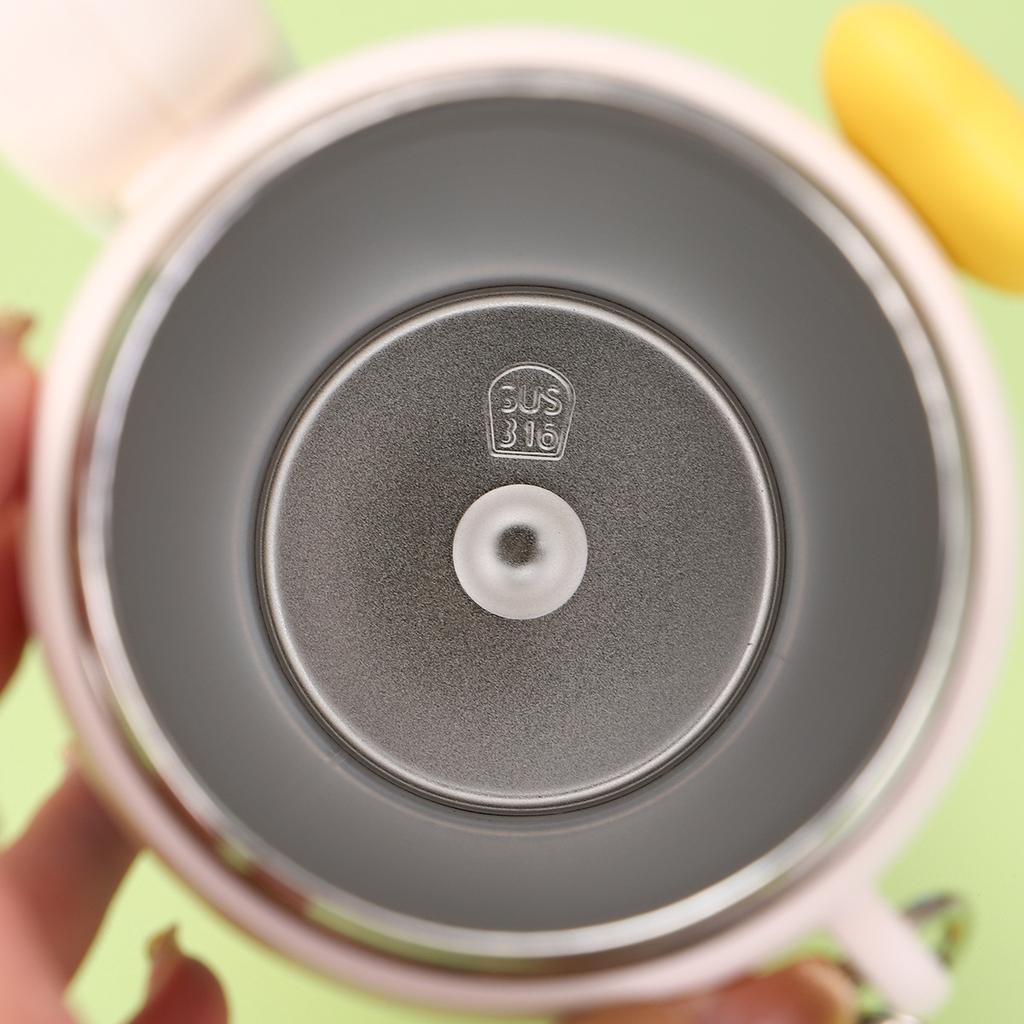 Mengka Rabbit Cartoon Large Capacity Bingba Cup 316 Stainless Steel Thermos Cup High Value Outdoor Portable Straw Water Cup