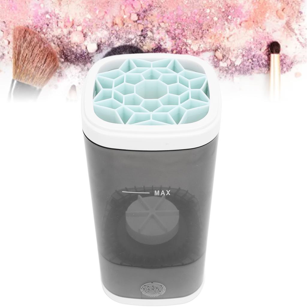 USB Cosmetic Brush Cleaner Two Modes Transparent   Cleaning Large Capacity Electric Makeup Brush Cleaner for All Size Makeup Brushes